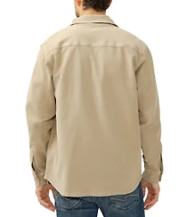 Silver Jeans Co. Men's Button Up Knit Flex Shirt Jacket
