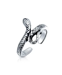 Bling Jewelry Set of 2 Garden Reptile Snake and Geko Lizard Midi Toe Ring Sterling Silver