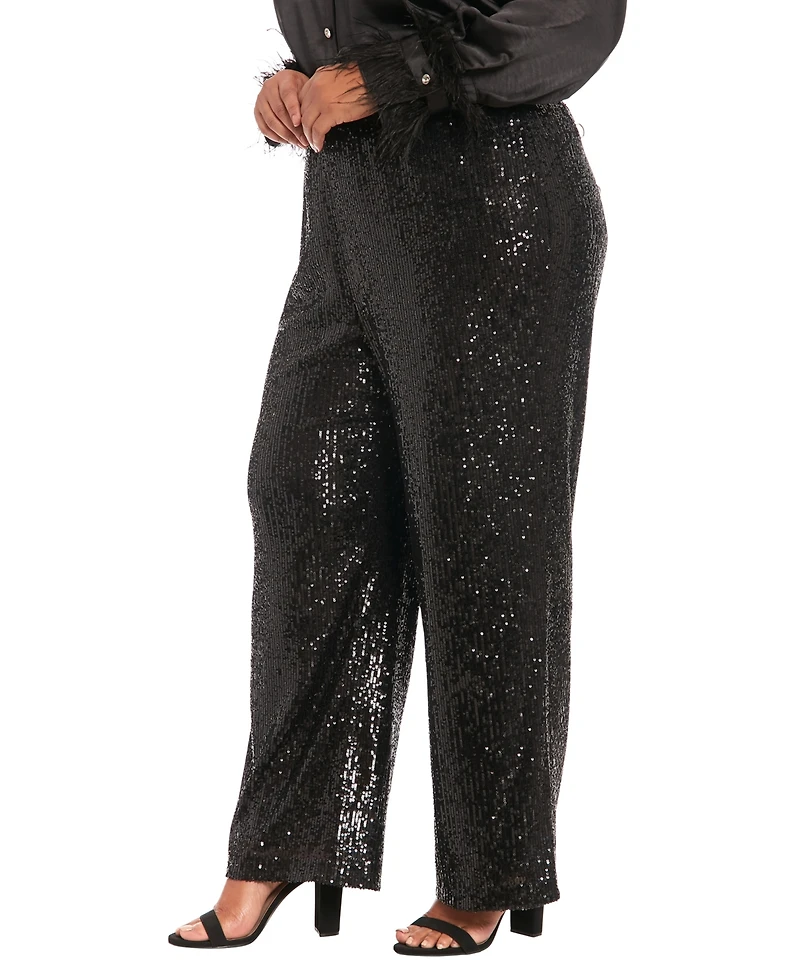 Muse Plus Sequin Pull On Pants