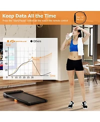 Akiudex Under Desk Walking Pad Treadmill for Home/Office with Watch-Style Remote Control
