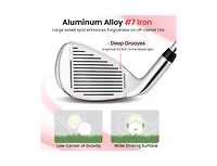 Akiudex Seven Iron Golf Club with Graphite Shaft and Forgiving Design