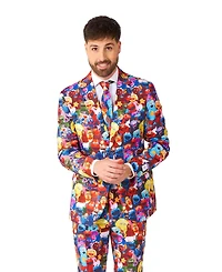 OppoSuits Men's Official Sesame Street Suit - Slim Fit Multicolor