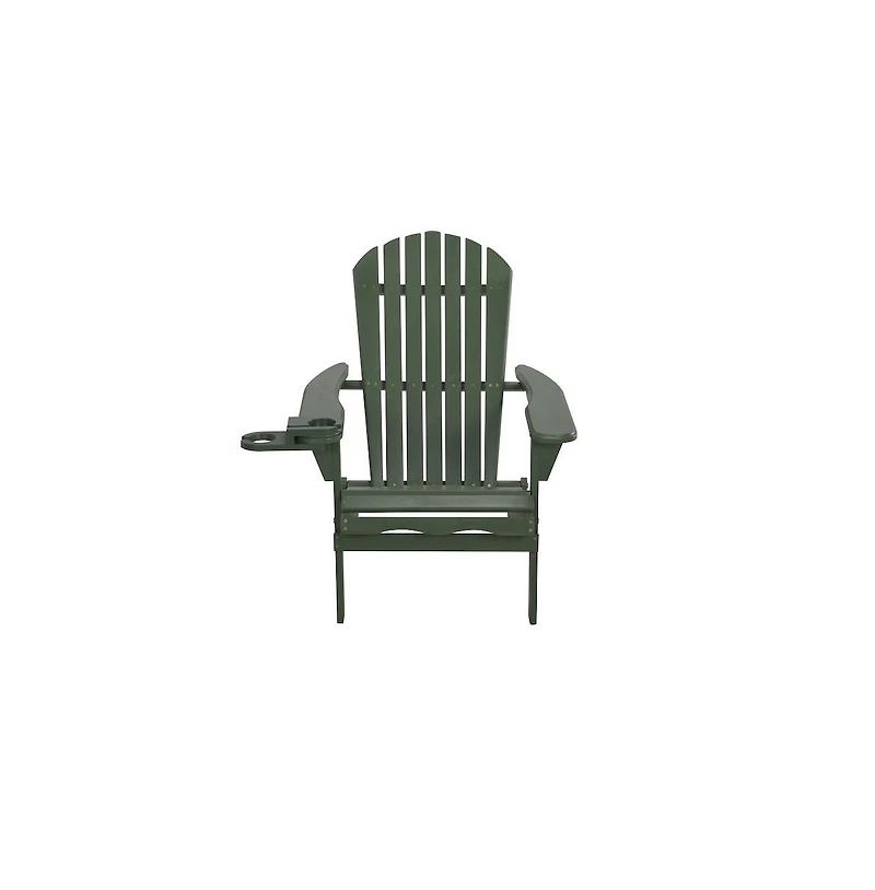 Jiallo Foldable Adirondack Chair With Cup Holder