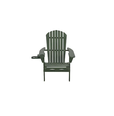 Jiallo Foldable Adirondack Chair With Cup Holder