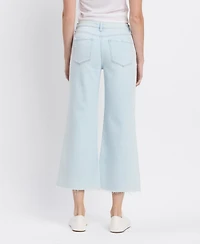 Vervet Women's High Rise Crop Wide Leg Jeans