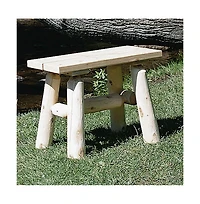 Contoured Comfort Cedar Log 23"" End Bench (pair)