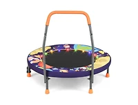 Akiudex Kids Foldable Trampoline with Lights and Foam Handle
