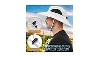 Multijoy Wide Brim Sun Hat, Upf 50+ Uv Protection Waterproof Packable Bucket Hat for Men & Women