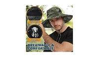 Multijoy Wide Brim Sun Hat, Upf 50+ Uv Protection Waterproof Packable Bucket Hat for Men & Women