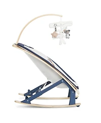 Evolur Tory 2-in-1 Rocker & Chair Light Gray