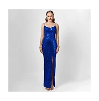 Bariano Sera Strappy Back Sequin Gown