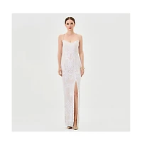 Bariano Sera Strappy Back Sequin Gown