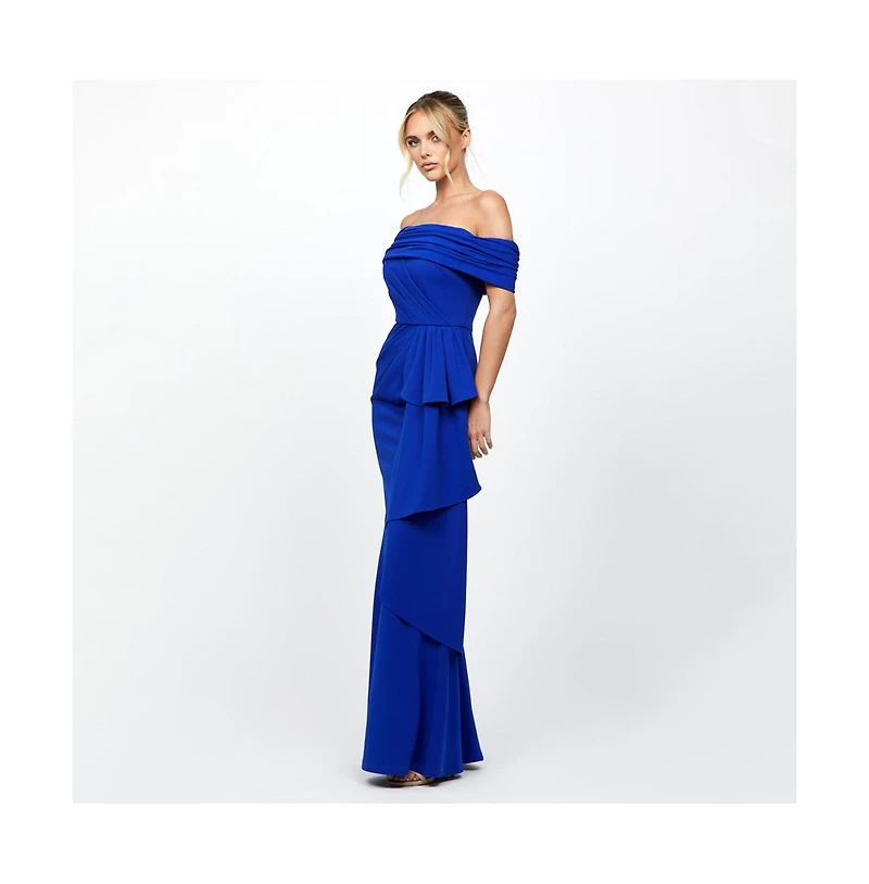 Bariano Blakely Off Shoulder Gown