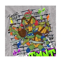LogovisionMen's Tales Of The Teenage Mutant Ninja Turtles Poster Brick Wall T-Shirt