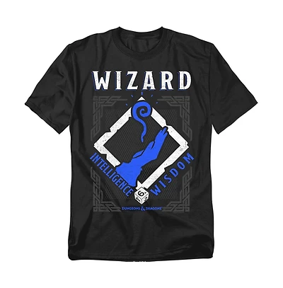 Logovision Men's Dungeons Dragons Wizard Intelligence Wisdom T-Shirt