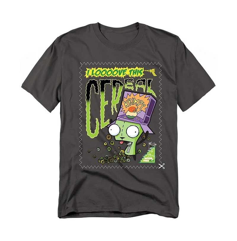 Logovision Men's Invader Zim Gir's Krixpy Cereal T-Shir