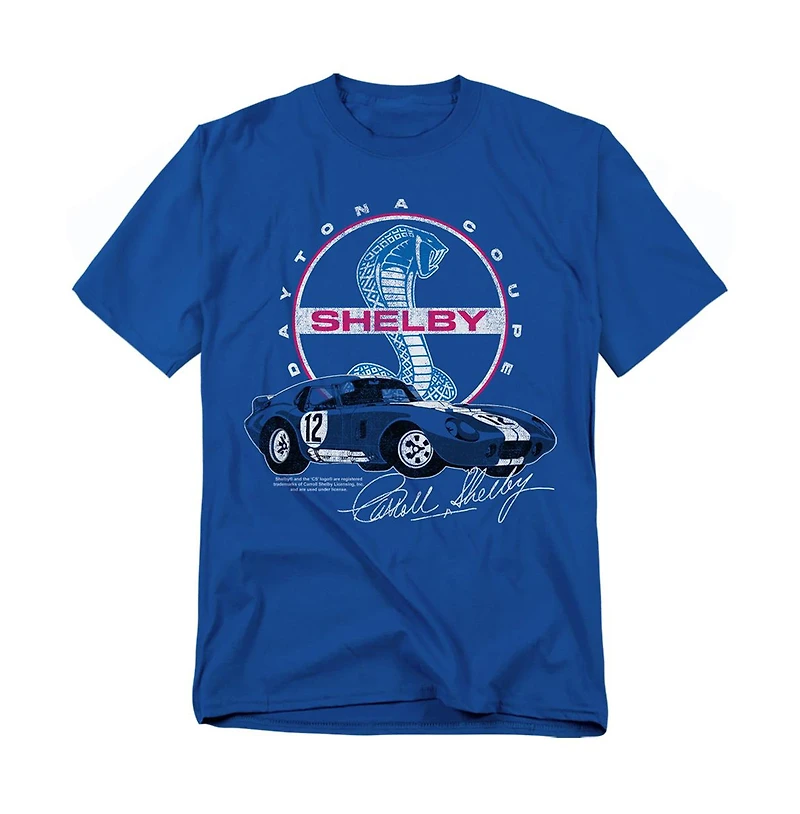 Logovision Men's Carroll Shelby Daytona Coupe Circle Logo T-Shirt