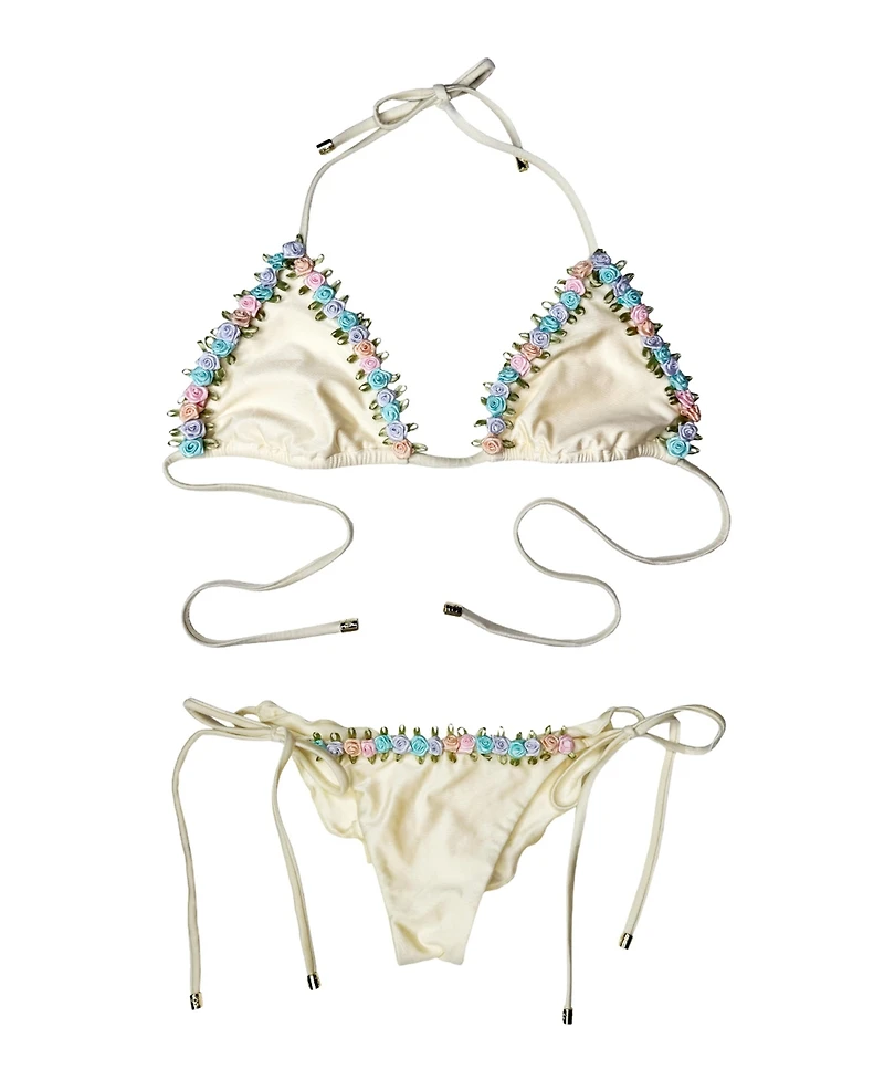 Beach Bunny Swimwear Women's Secret Garden Triangle Bikini Top