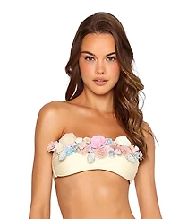 Beach Bunny Swimwear Women's Secret Garden Bandeau Bikini Top