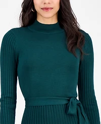 Sandra Darren Petite Pleated Midi Sweater Dress