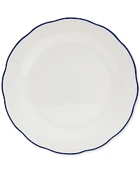Haven Blue Rim Scalloped 12 Pc. Dinnerware Set, Service for 4