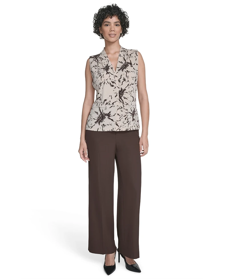 Calvin Klein Women's Petite Printed Sleeveless Cami Top