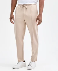 Alfani Men's Alfatech Regular-Fit Compact Textured Ponte-Knit Pants, Exclusively at Macy's