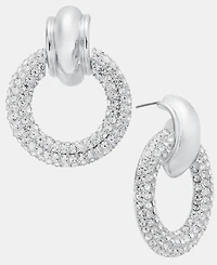 I.n.c. International Concepts Pave Circle Drop Earrings, Macy's Exclusive