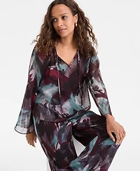 I.n.c. International Concepts Petite Tie-Front Top, Macy's Exclusive