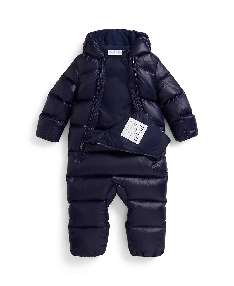 Polo Ralph Lauren Baby Boys Letterman Down Hooded Bunting