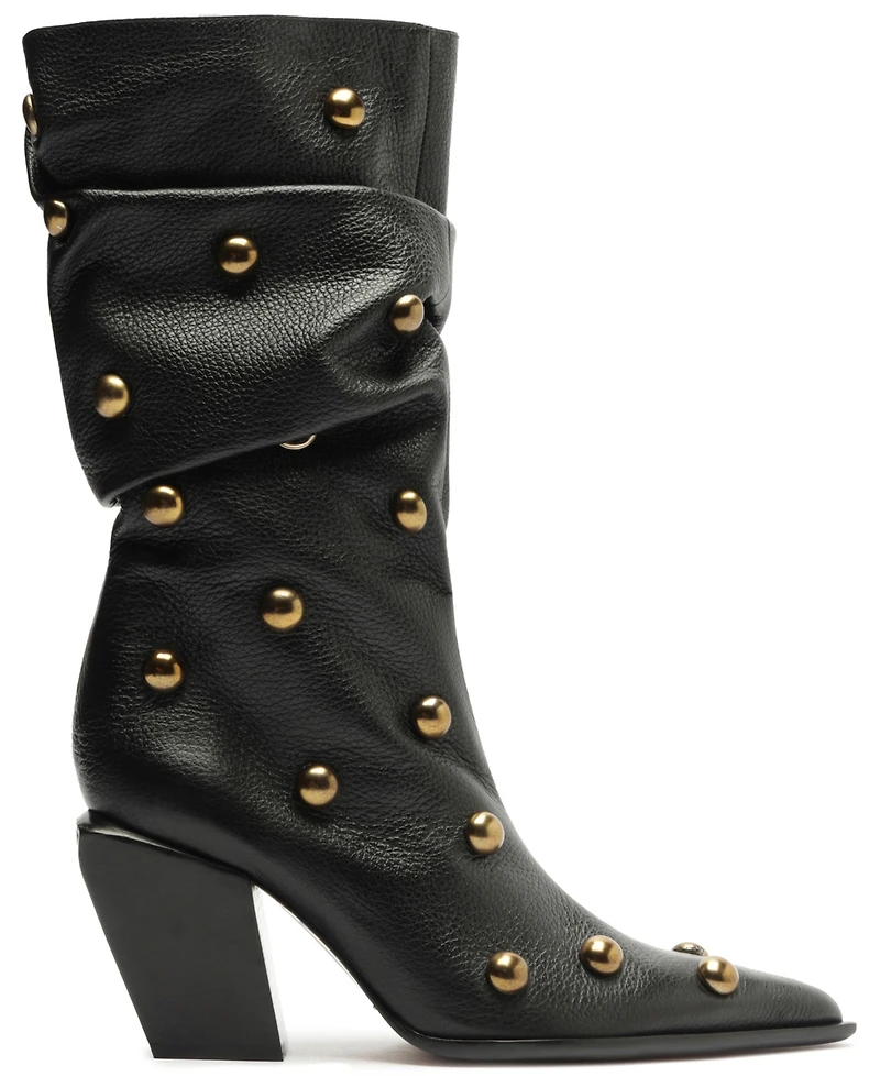 Schutz Women's Tulsa Studs Mid-Shaft Boots