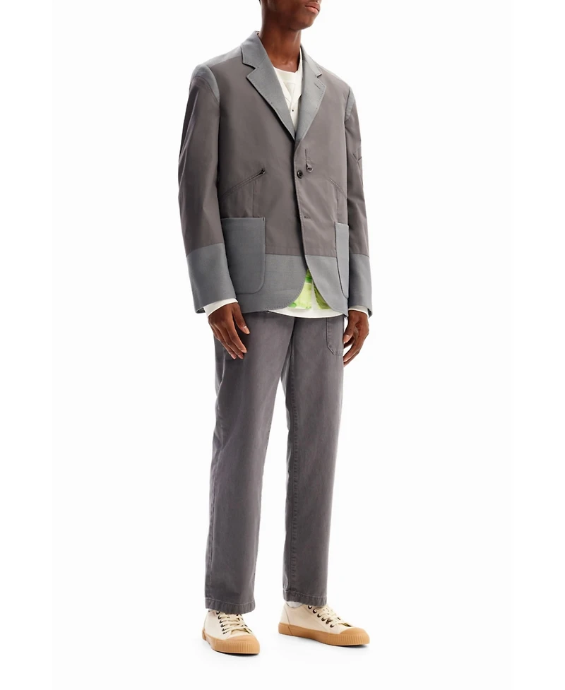 Desigual Men's Hybrid pockets blazer