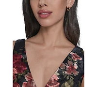 Eliza J Women's V-Neck Sleeveless Midi Dress