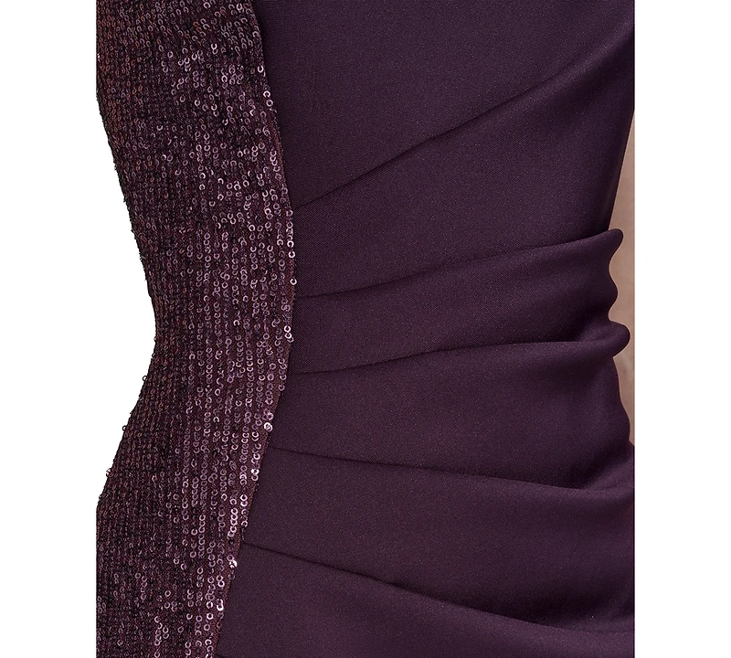 Eliza J Women's Boat Neck Velvet Midi Dress