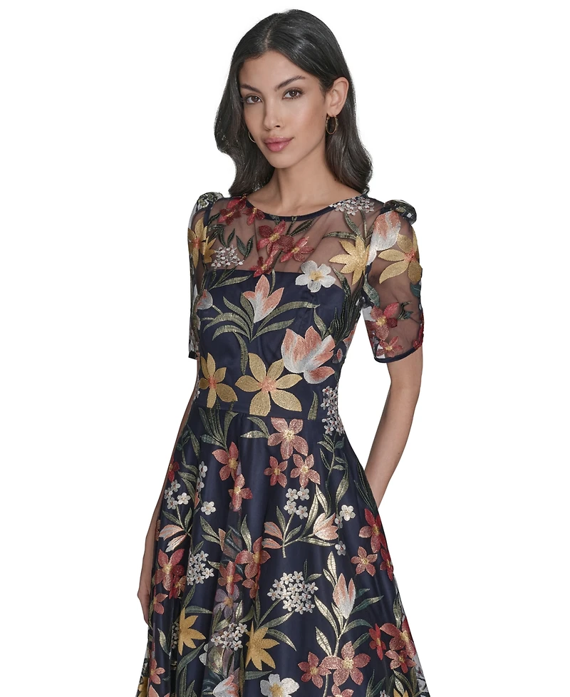 Eliza J Women's Boat Neck Short Sleeve Dress