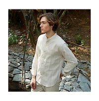 Campus Sutra Men's Pencil-Striped Shirt