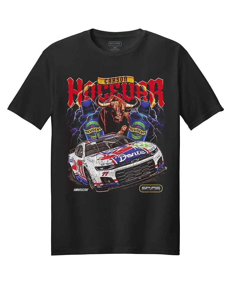 Spire Motorsports Men's Black Carson Hocevar Chili's Car T-Shirt