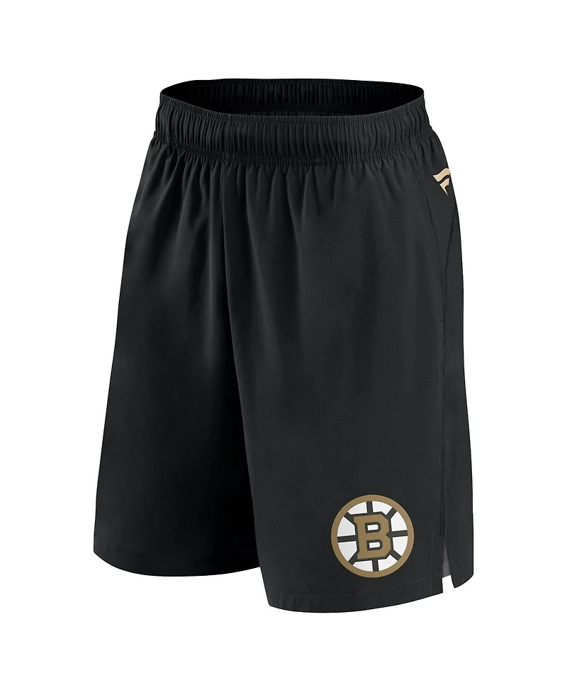 Fanatics Men's Black Boston Bruins Tech Performance Shorts