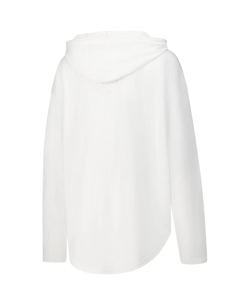 Pressbox Women's White Tennessee Volunteers San Bruno Hoodie Long Sleeve T-Shirt