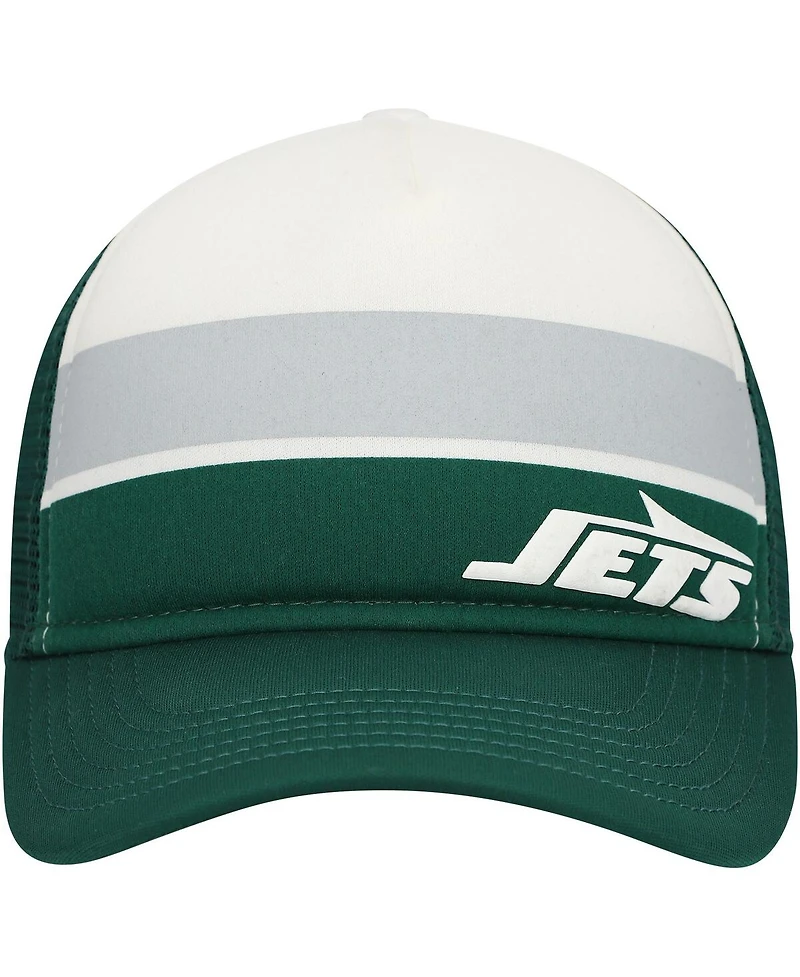 New Era Preschool Green New York Jets Sport Night Color Block 9FORTY A-Frame Trucker Adjustable Hat