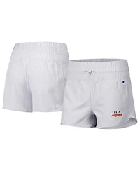 Champion Women's Silver Texas Longhorns Tailgate Her Woven Shorts