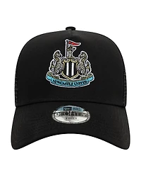 New Era Big Boys and Girls Black Newcastle United Core Trucker Adjustable Hat
