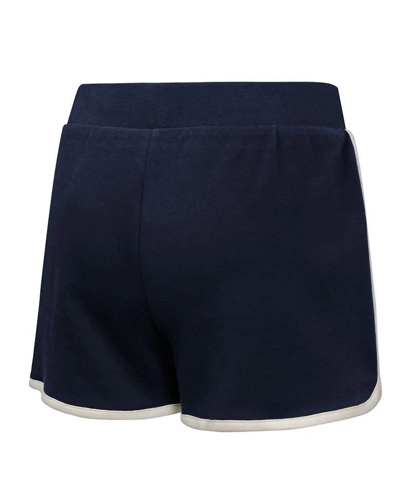 Outerstuff Big Girls Navy Atlanta Braves Base Trainer Johnny Polo Shirt and Skort Set
