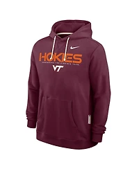 Nike Men's Maroon Virginia Tech Hokies 2025 Sideline Performance Pullover Hoodie