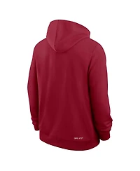 Nike Men's Crimson Washington State Cougars 2025 Sideline Performance Pullover Hoodie