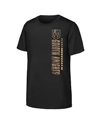 Outerstuff Big Boys and Girls Black Vegas Golden Knights Atmosphere T-Shirt