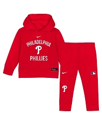 Nike Toddler 2-Piece Red Philadelphia Phillies Club Fleece Pullover Hoodie and Sweatpants Set