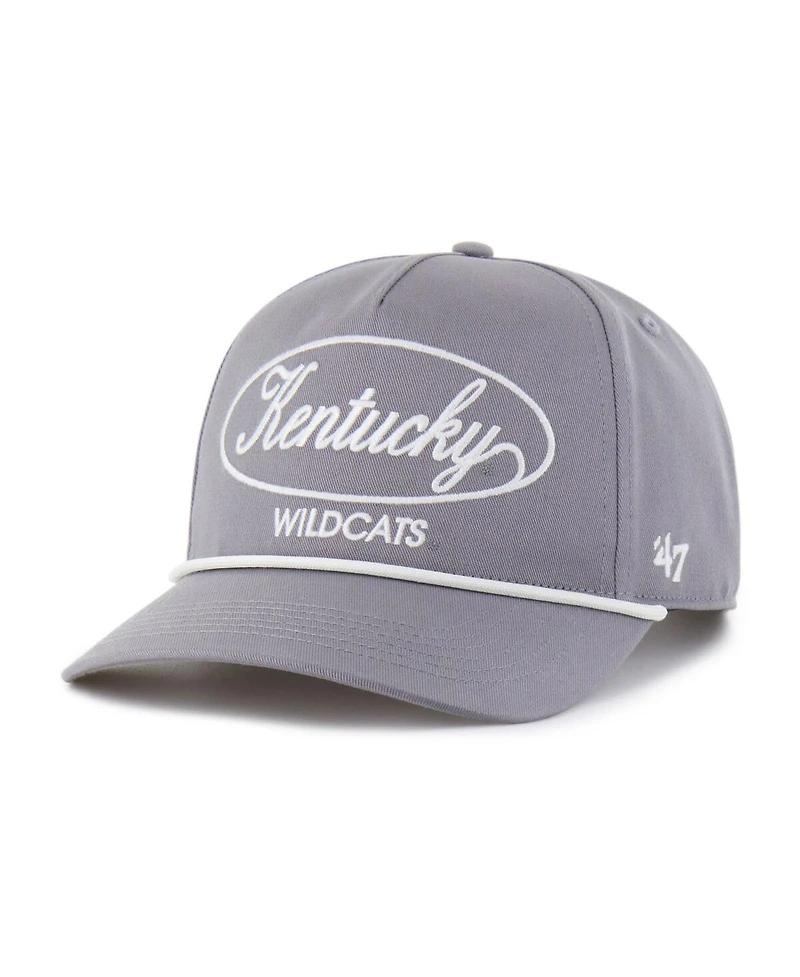 '47 Brand Men's Gray Kentucky Wildcats Contemporary Basics Foundational Rope Hitch Adjustable Hat