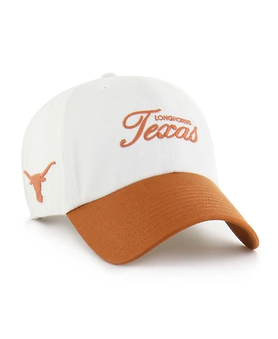 '47 Brand Men's White Texas Longhorns Contemporary Basics Foundation Clean Up Adjustable Hat