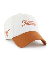 '47 Brand Men's White Texas Longhorns Contemporary Basics Foundation Clean Up Adjustable Hat